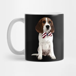American Flag Basset Hound Majesty, Trendy Tee Collection Mug